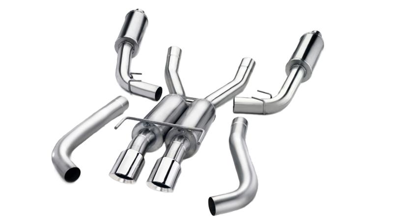 Chevrolet Corvette C6 Performance Exhaust - Rear - CORSA Performance - Sport Series Cat-Back Dual Rear Exit with Twin 3.5in. Tips - Polished - `07-`08